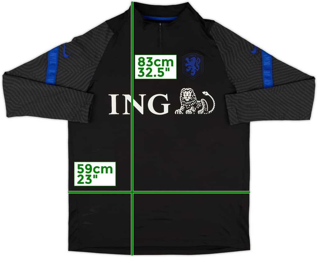 2020-21 Netherlands Nike 1/4 Zip Drill Top - 6/10 - (XL)