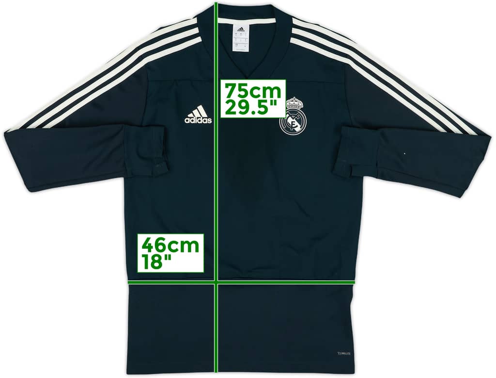 2018-19 Real Madrid adidas Sweat Top - 6/10 - (S)