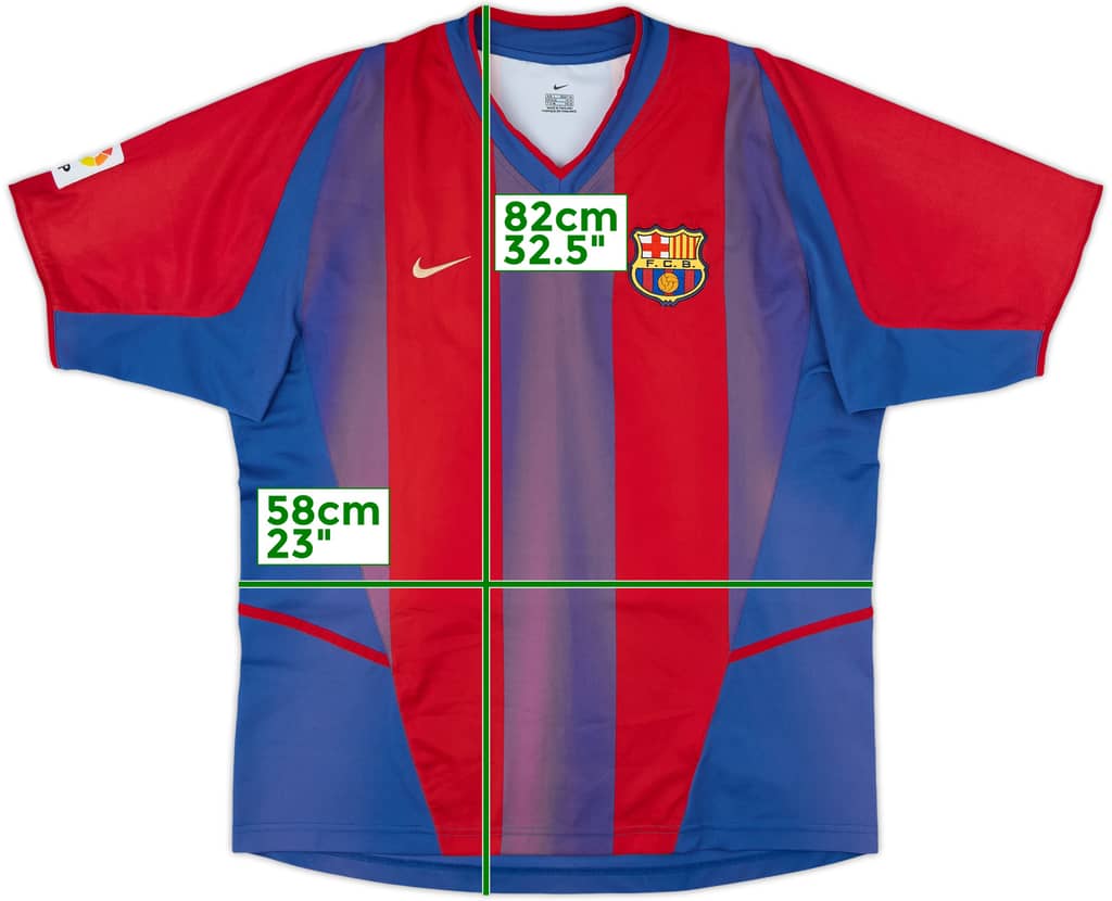2002-03 Barcelona Home Shirt - 4/10 - (L)