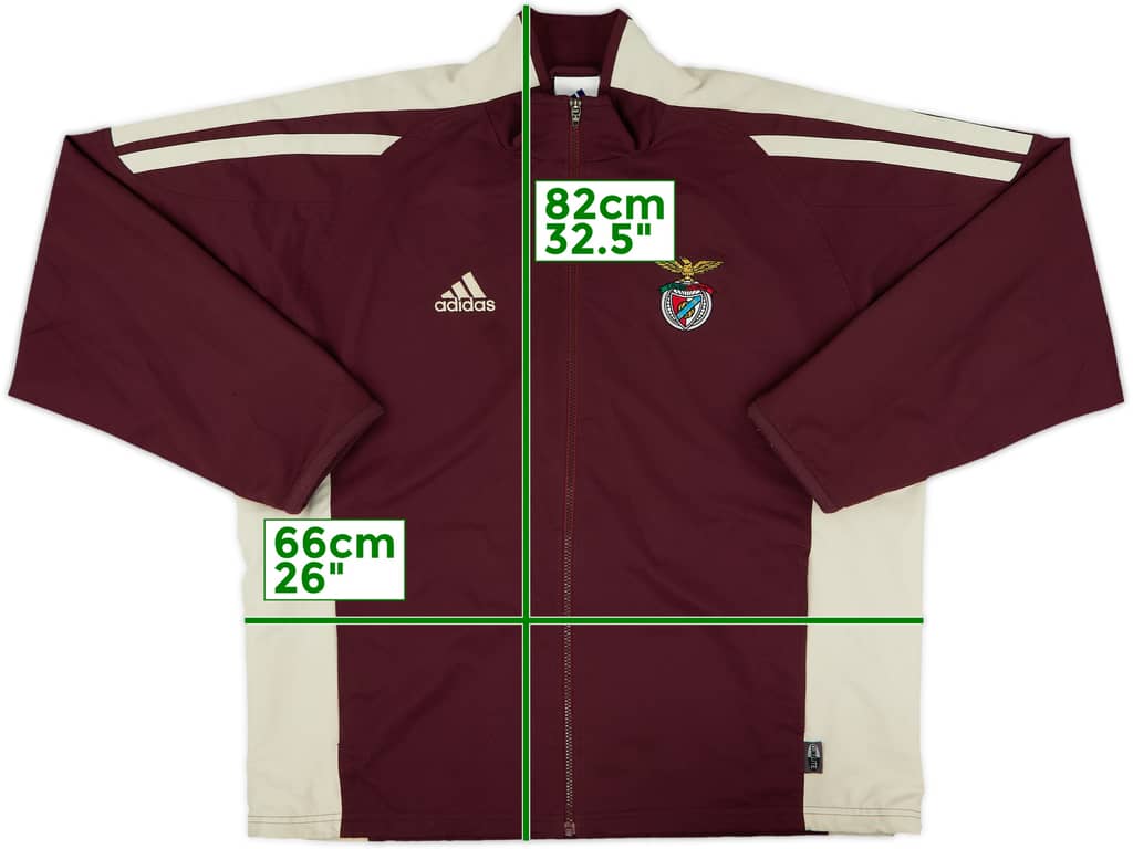 2001-02 Benfica adidas Track Jacket - 9/10 - (L)