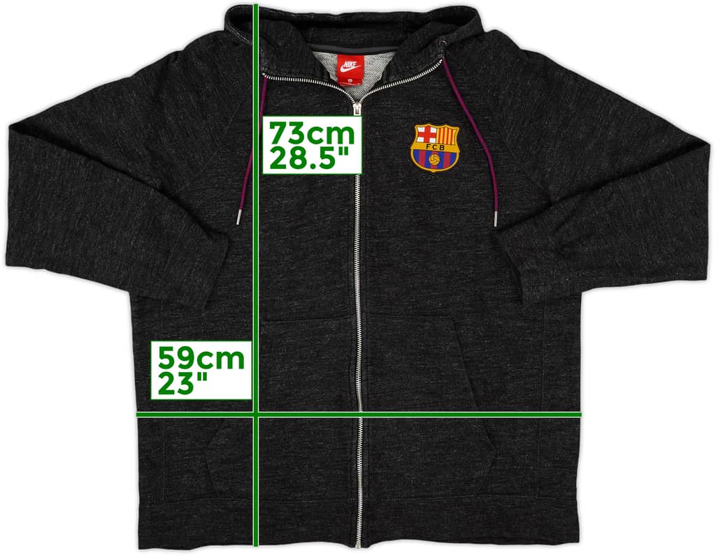 2017-18 Barcelona Nike Hoodie - 10/10 - (XL)