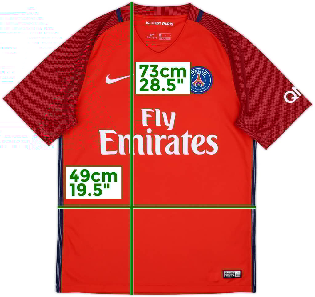 2016-17 Paris Saint-Germain Away Shirt - 9/10 - (M)