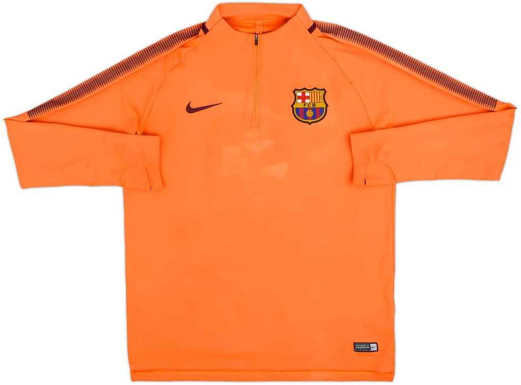 2017-18 Barcelona Nike 1/4 Zip Drill Top - 6/10 - (L)