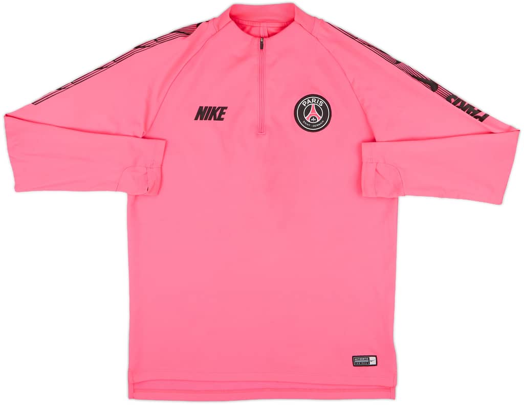 2019-20 Paris Saint Germain Nike 1/4 Zip Drill Top - 8/10 - (M)