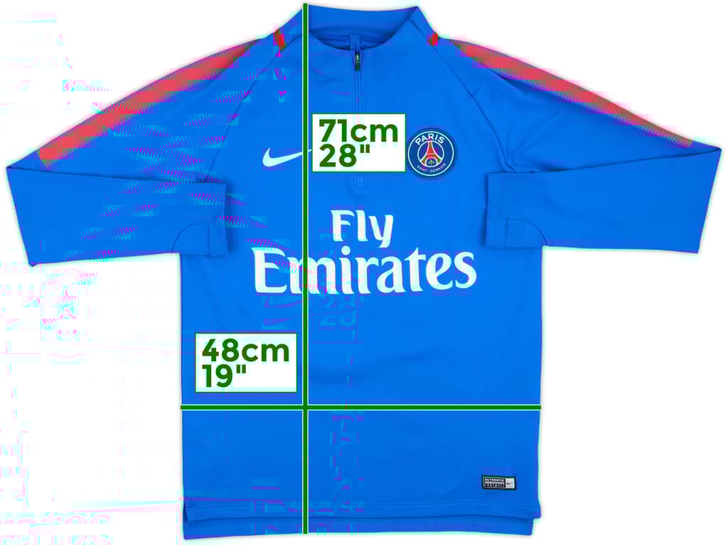 2018-19 Paris Saint-Germain Nike 1/4 Zip Drill Top - 10/10 - (M)