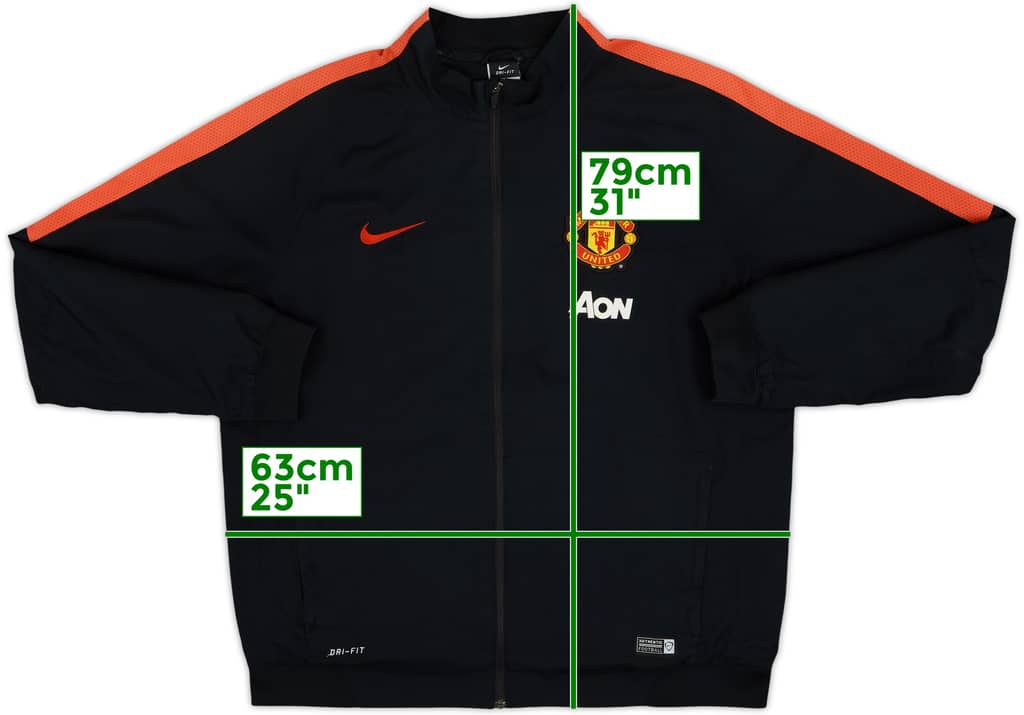 2014-15 Manchester United Nike Track Jacket - 7/10 - (XL)
