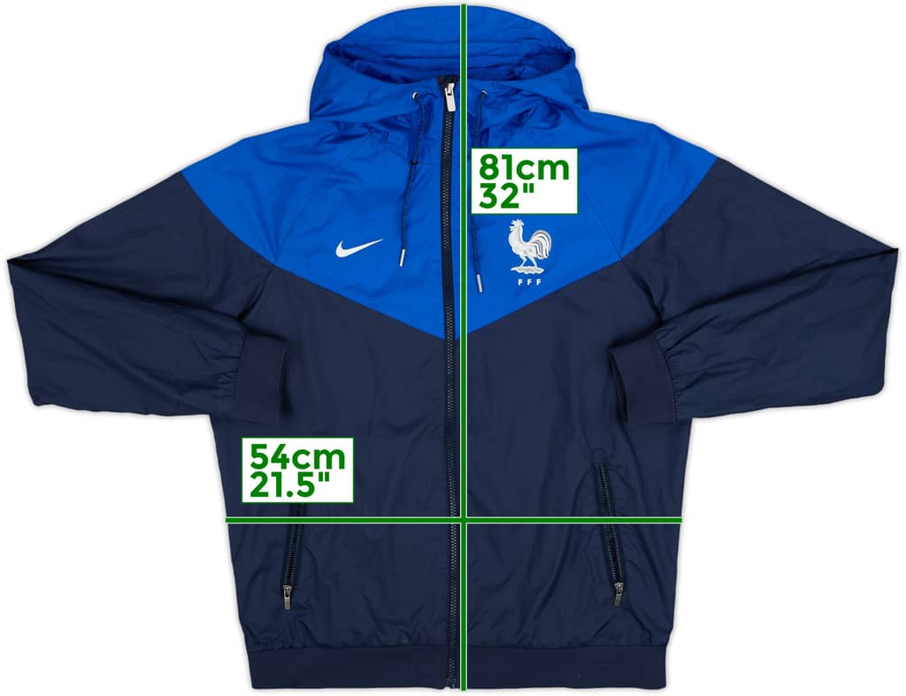 2018-19 France Nike Hooded Rain Jacket - 8/10 - (M)