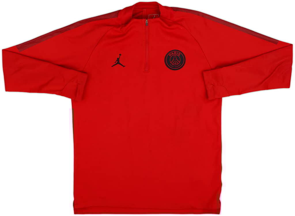 2018-19 Paris Saint-Germain Nike Jordan 1/4 Zip Drill Top - 7/10 - (M)