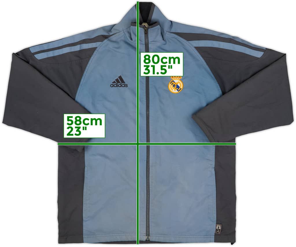 2001-02 Real Madrid adidas Track Jacket - 8/10 - (XL.Boys)