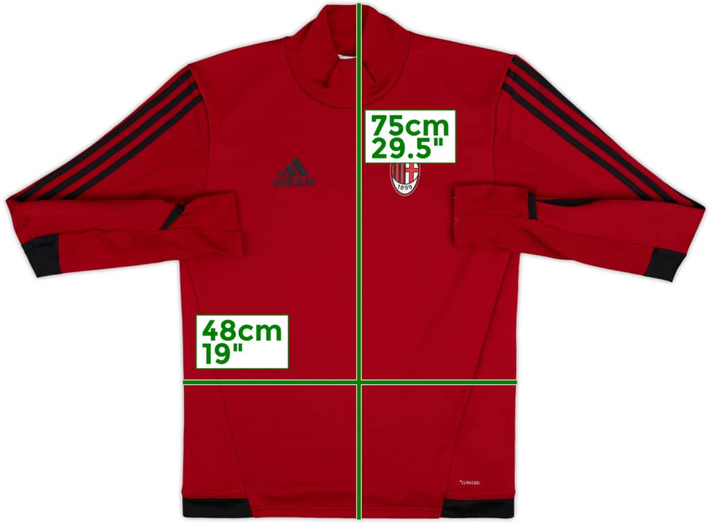 2017-18 AC Milan adidas Training Top - 8/10 - (S)