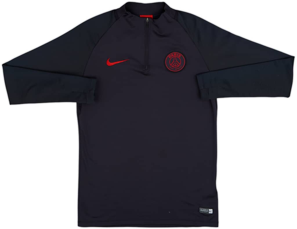 2019-20 Paris Saint-Germain Nike 1/4 Zip Drill Top - 8/10 - (S)