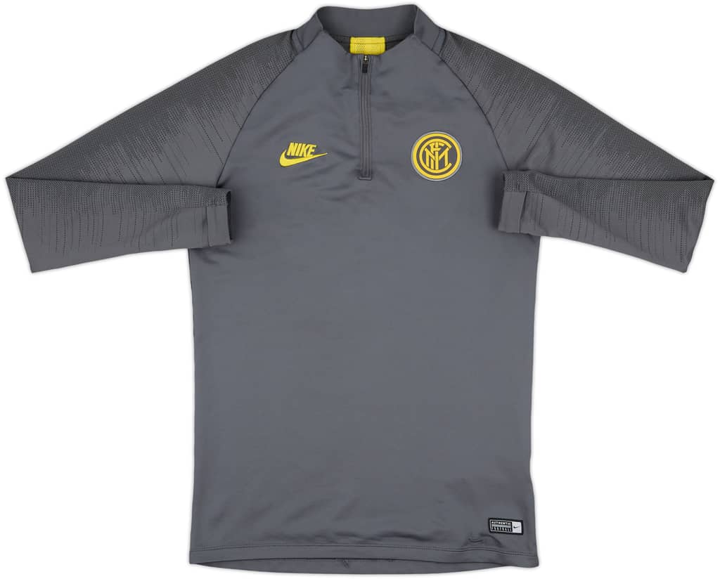 2019-20 Inter Milan Nike 1/4 Zip Sweat Top - 9/10 - (S)