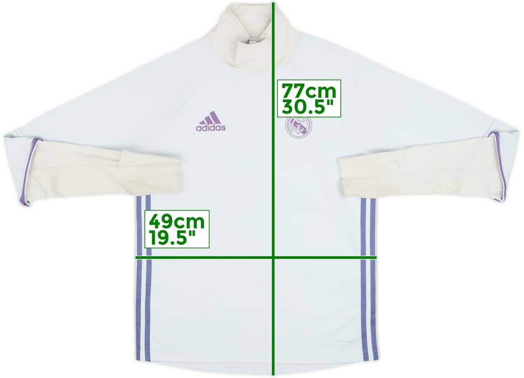 2016-17 Real Madrid adidas Sweat Top - 6/10 - (S)