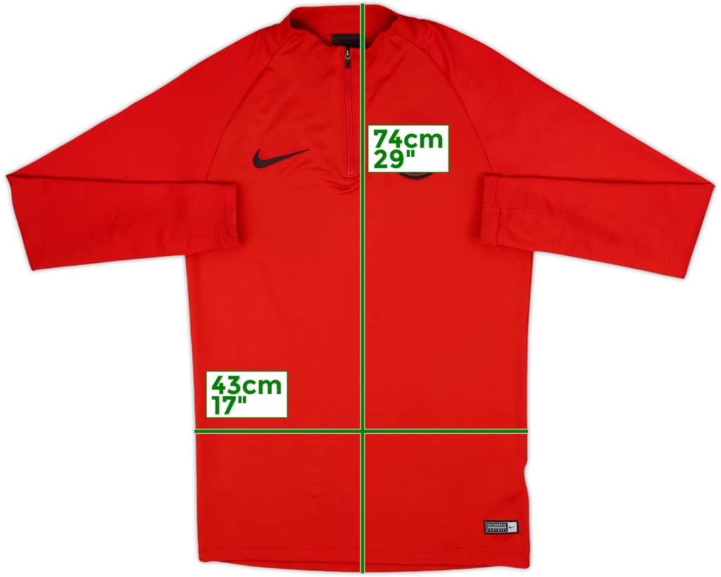 2019-20 Paris Saint-Germain 1/4 Zip Drill Top - 7/10 - (S)