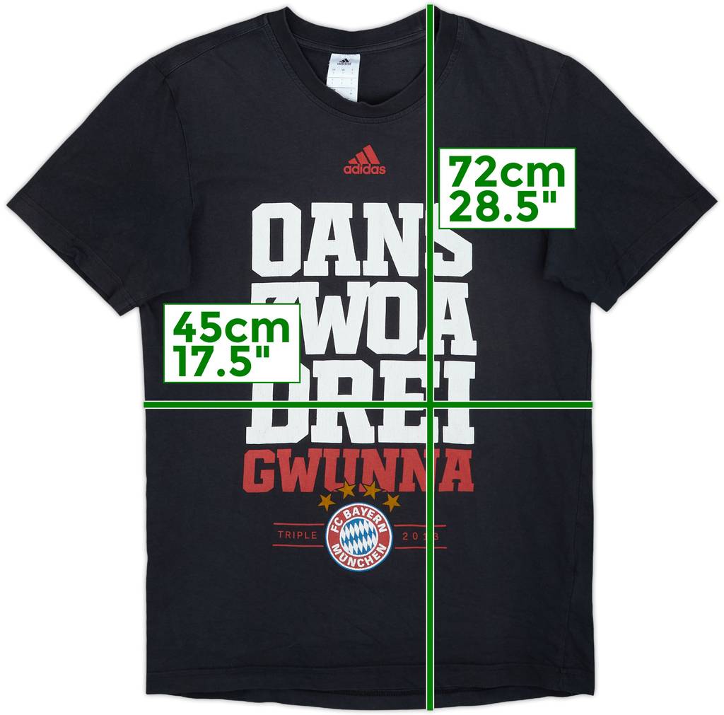 2013-14 Bayern Munich adidas Graphic Tee - 7/10 - (S)