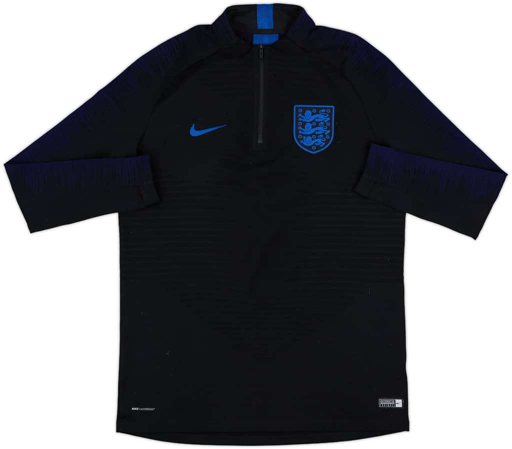 2018-19 England Nike Vaporknit 1/4 Zip Sweat Top - 9/10 - (L)