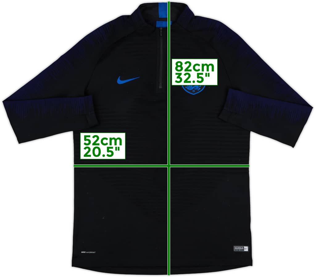 2018-19 England Nike Vaporknit 1/4 Zip Sweat Top - 9/10 - (L)