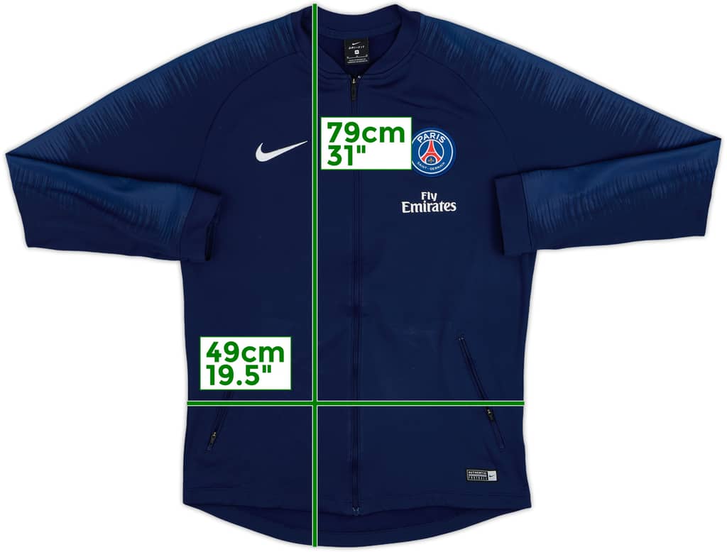 2018-19 Paris Saint-Germain Nike Track Jacket - 8/10 - (M)