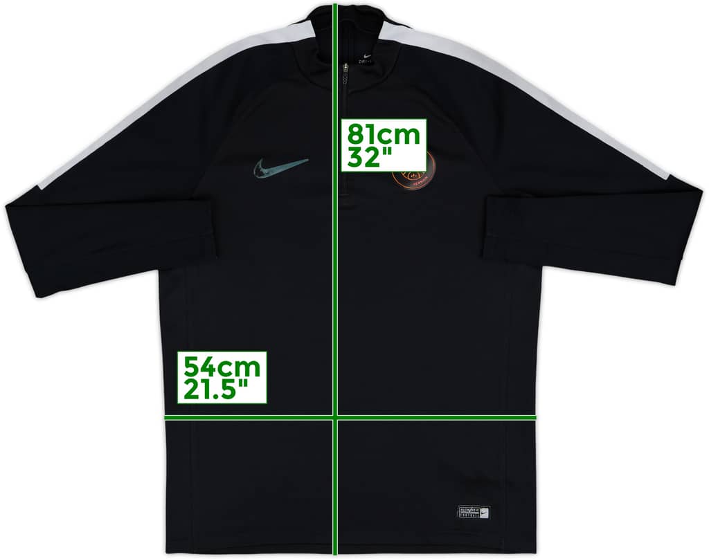 2016-17 Paris Saint-Germain Nike 1/4 Zip Drill Top - 5/10 - (L)