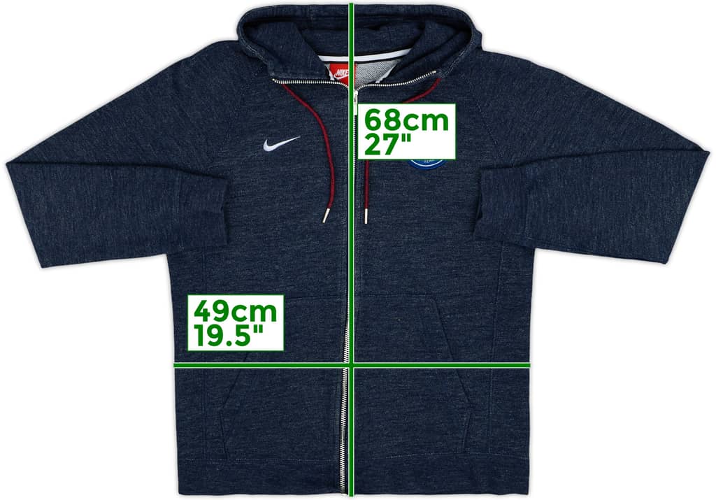 2017-18 Paris Saint-Germain Nike Hooded Track Jacket - 10/10 - (S)