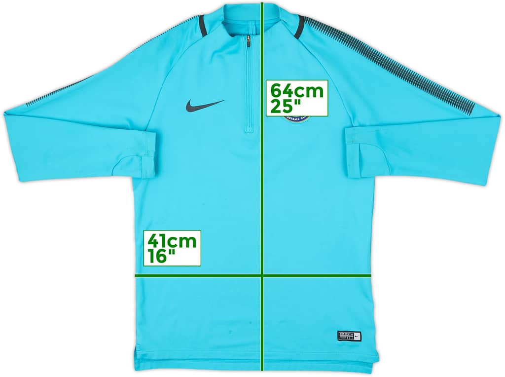 2017-18 Chelsea Nike 1/4 Zip Drill Top - 7/10 - (S)