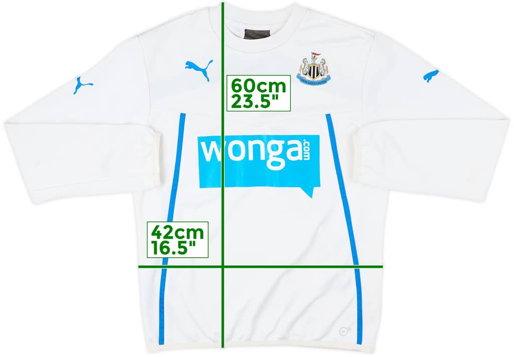 2013-14 Newcastle United Puma Sweat Top - 8/10 - (L)