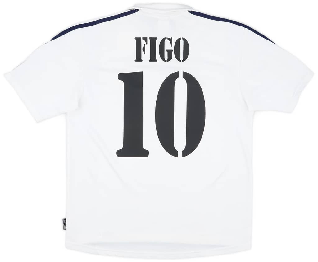 2001 Real Madrid Home Shirt Figo #10 - 6/10 - (M)