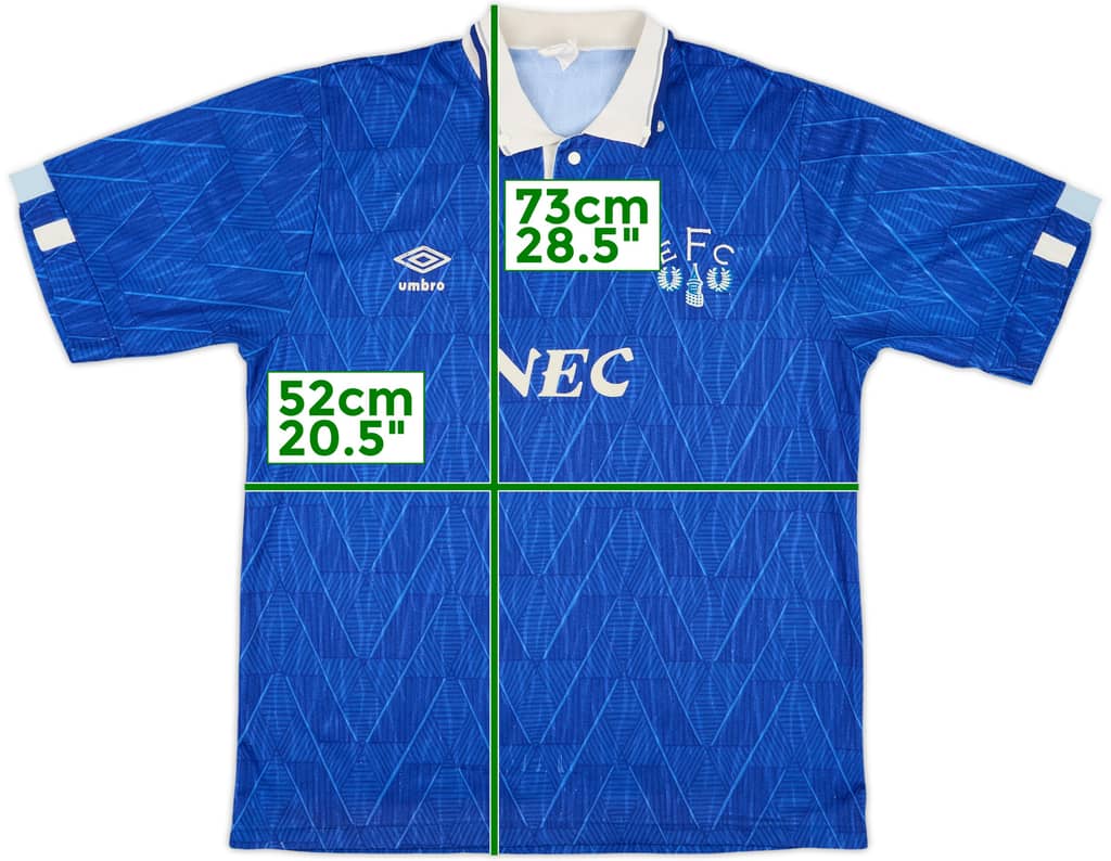 1989-91 Everton Home Shirt - 6/10 - (M)