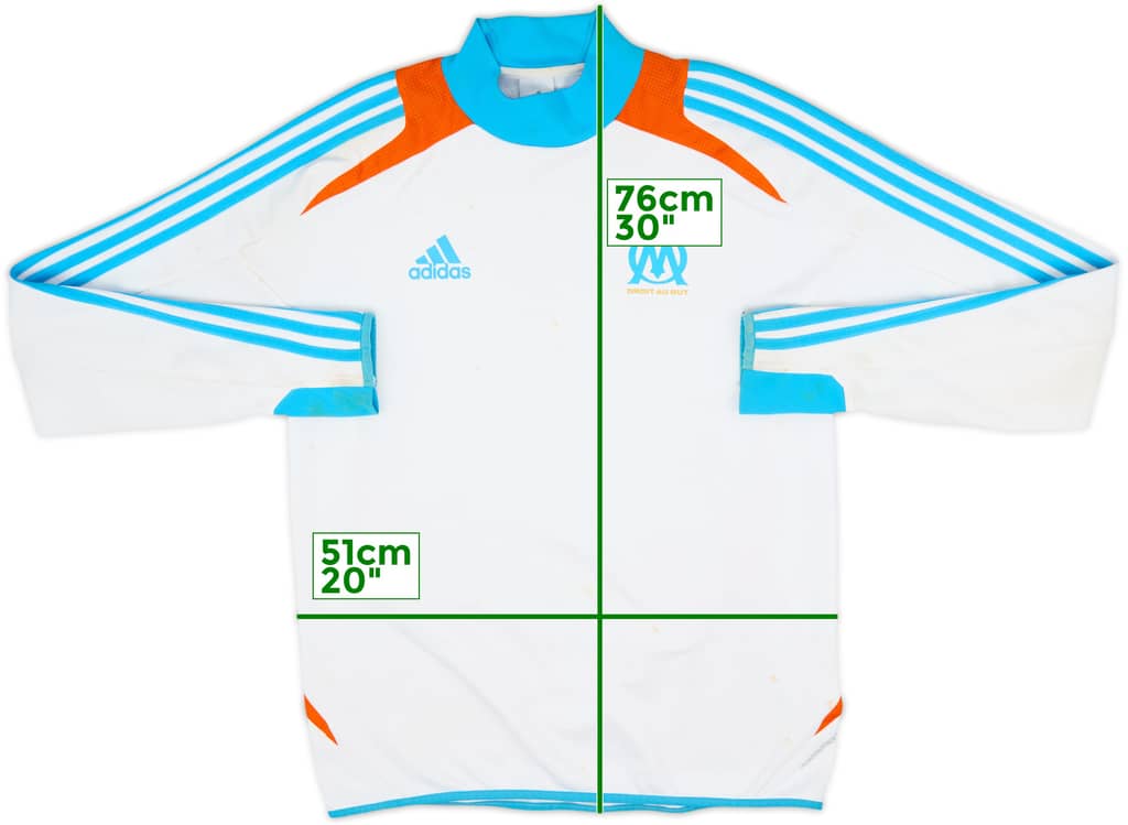 2012-13 Olympique Marseille adidas Drill Top - 5/10 - (M/L)