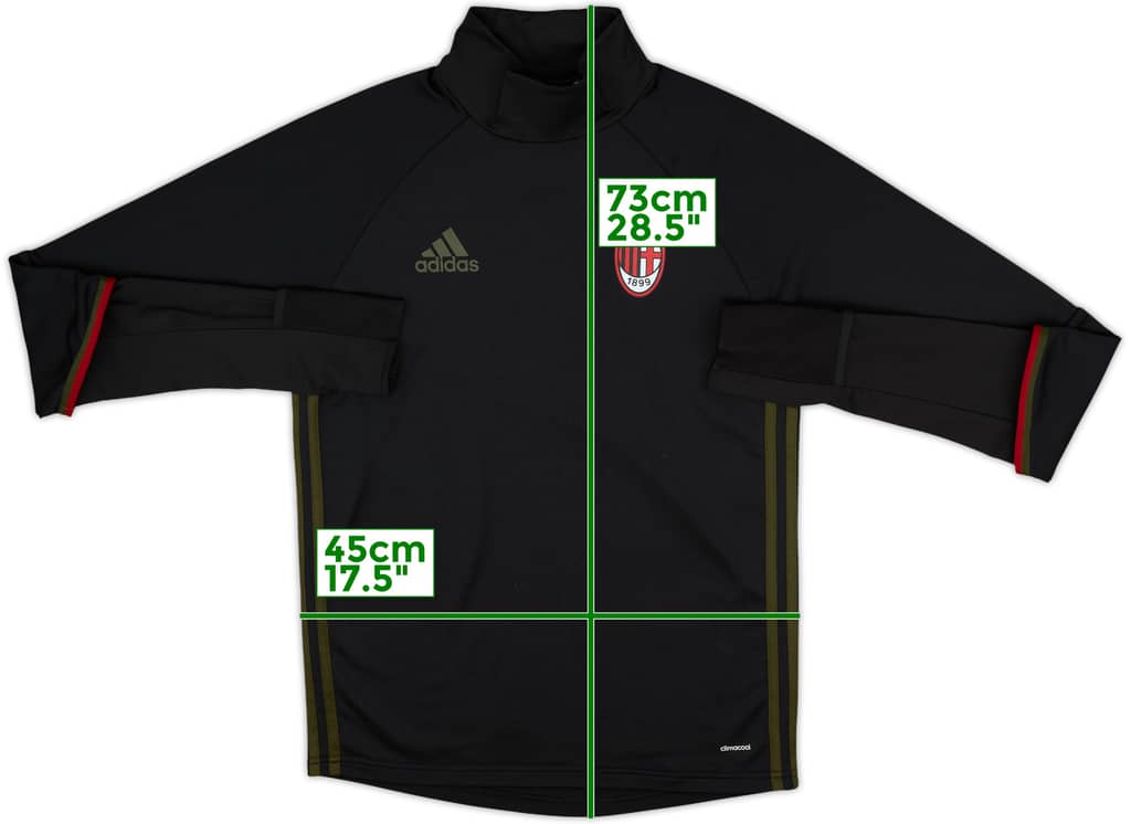 2016-17 AC Milan adidas Training Top - 8/10 - (S)