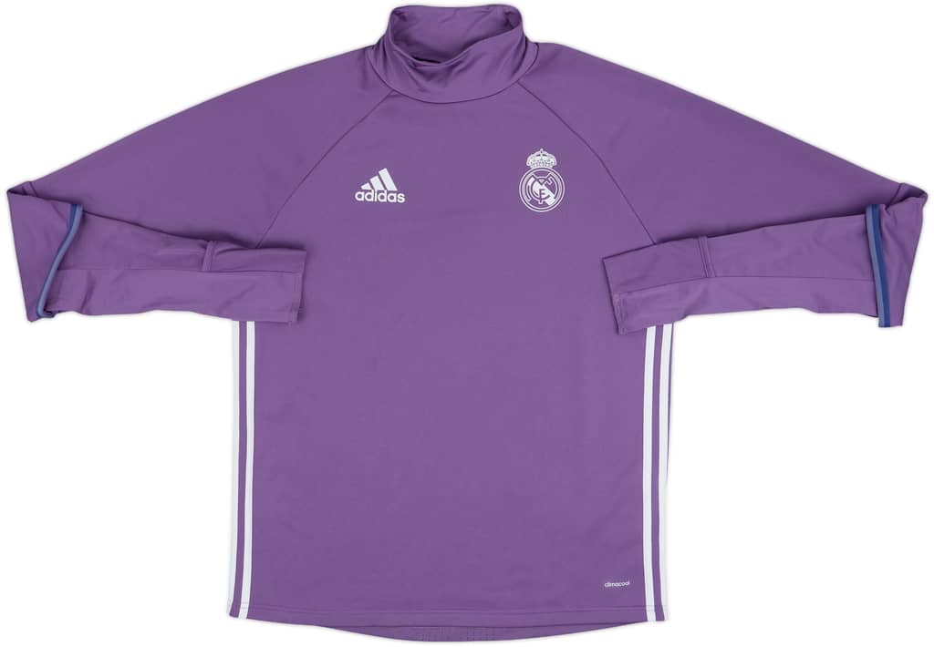 2016-17 Real Madrid adidas 1/4 Zip Training Top - 8/10 - (M)