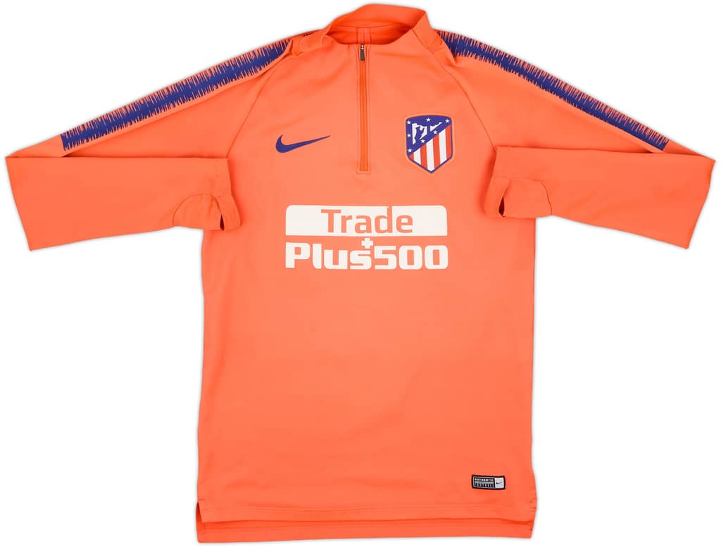 2019-20 Atletico Madrid Nike 1/4 Zip Sweat Top - 7/10 - (S)