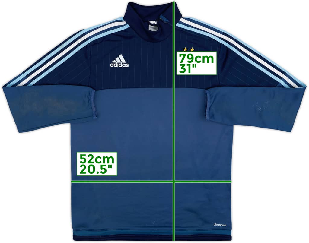 2015-16 Argentina adidas 1/4 Zip Sweat Top - 9/10 - (M)