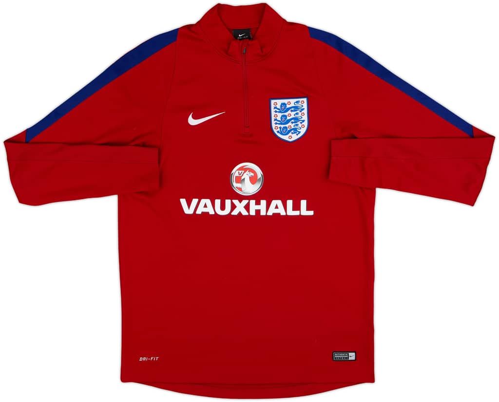 2016-17 England Nike 1/4 Zip Training Top - 8/10 - (M)