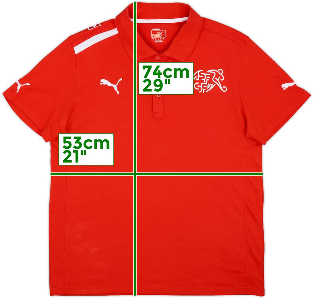 2012-14 Switzerland Puma Polo Shirt - 9/10 - (L)