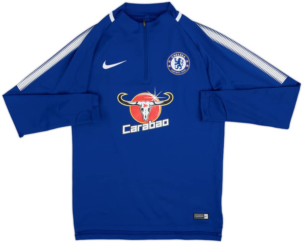 2017-18 Chelsea Nike 1/4 Zip Drill Top - 10/10 - (S)