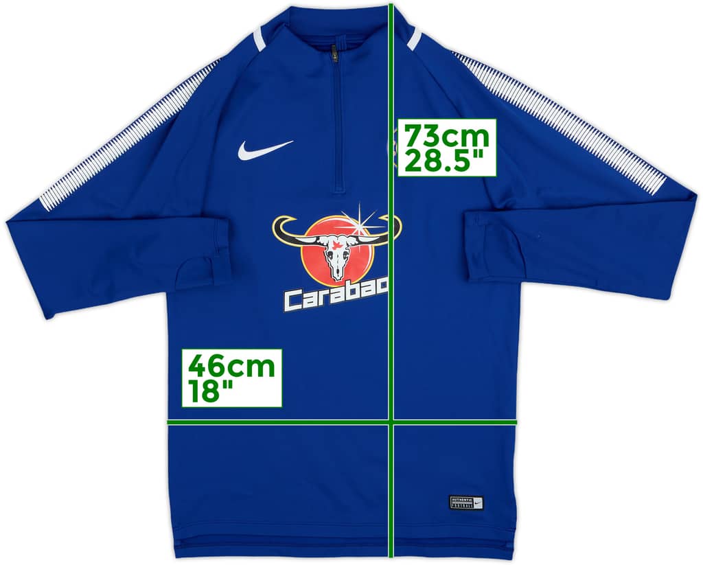 2017-18 Chelsea Nike 1/4 Zip Drill Top - 10/10 - (S)