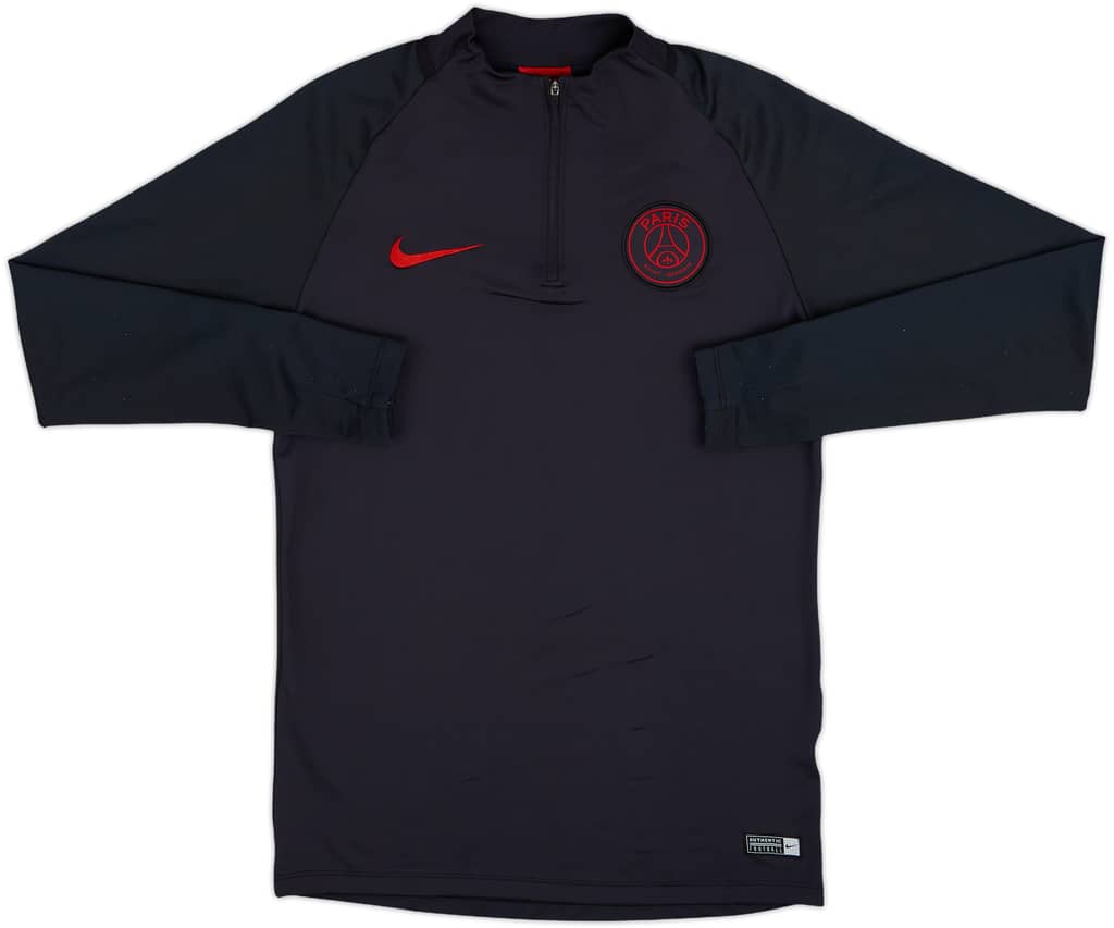 2019-20 Paris Saint-Germain Nike Vaporknit 1/4 Zip Drill Top - 8/10 - (S)