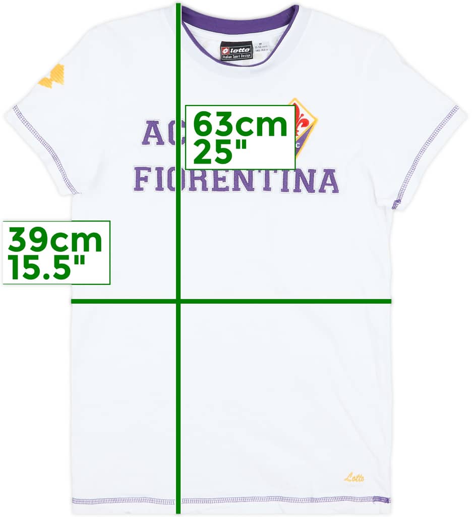 2005-06 Fiorentina Lotto Cotton Tee - 8/10 - (M.Boys)