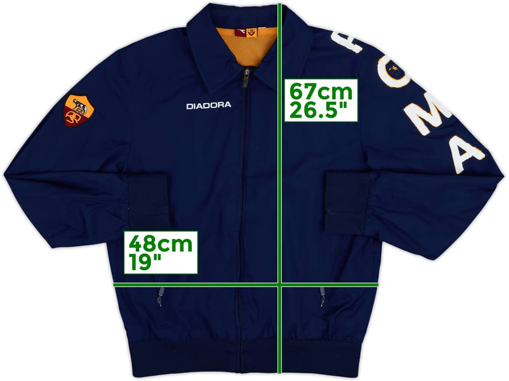 2005-06 Roma Diadora Track Jacket - 6/10 - (S)