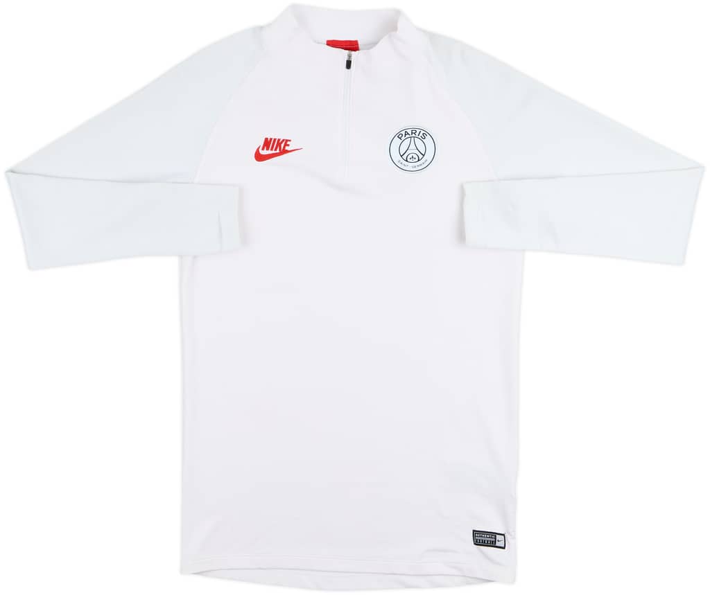 2019-20 Paris Saint-Germain Nike 1/4 Zip Drill Top - 7/10 - (S)