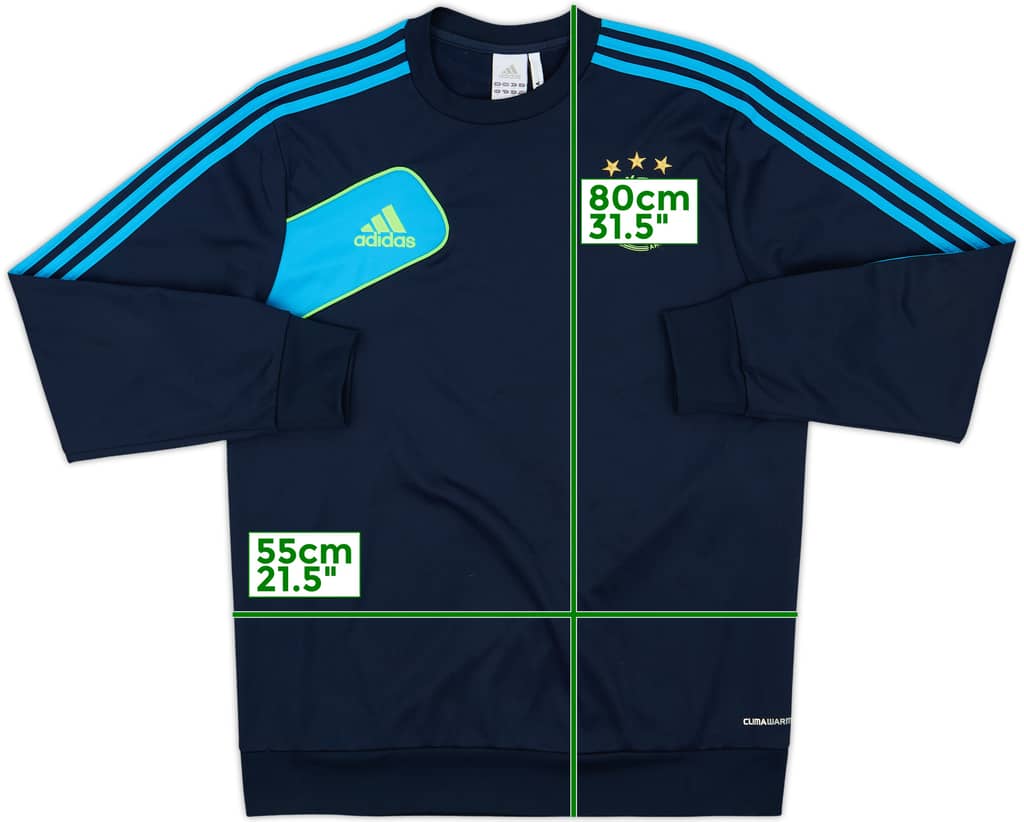 2012-13 Ajax adidas Sweat Top - 9/10 - (L)