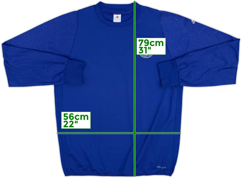 2016-17 Chelsea adidas Sweat Top - 7/10 - (L)
