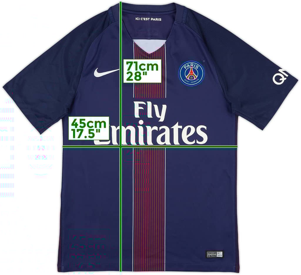 2016-17 Paris Saint-Germain Home Shirt - 5/10 - (S)