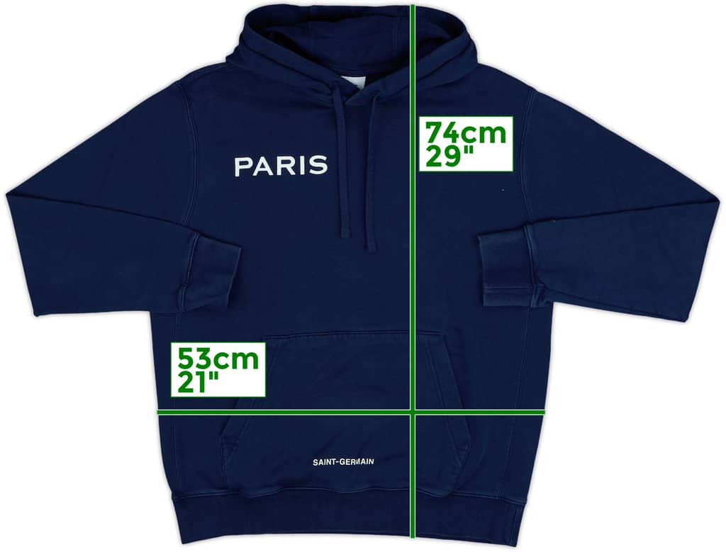 2022-23 Paris Saint-Germain Nike Hooded Sweat Top - 8/10 - (M)
