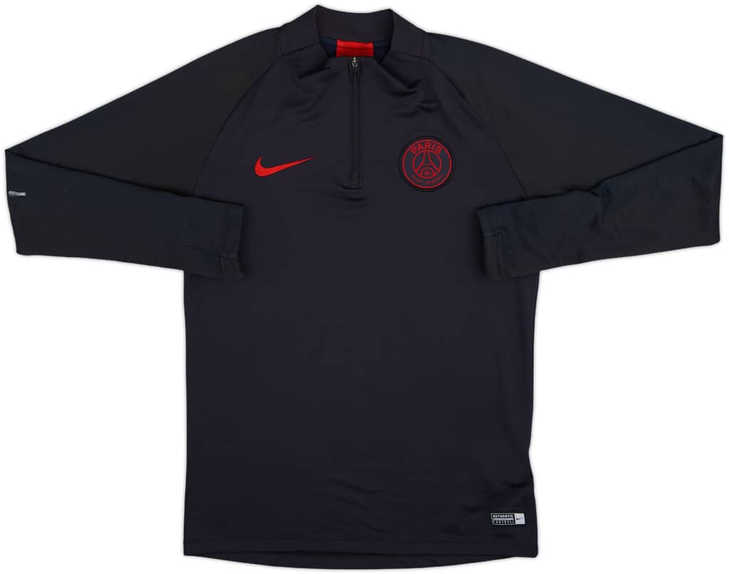 2019-20 Paris Saint-Germain Nike 1/4 Zip Drill Top - 8/10 - (S)