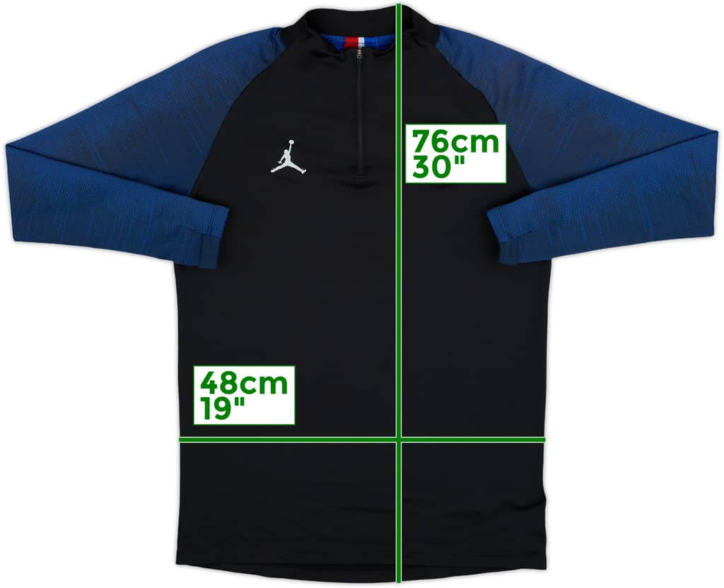 2020-21 Paris Saint-Germain Nike 1/4 Zip Drill Top - 8/10 - (M)