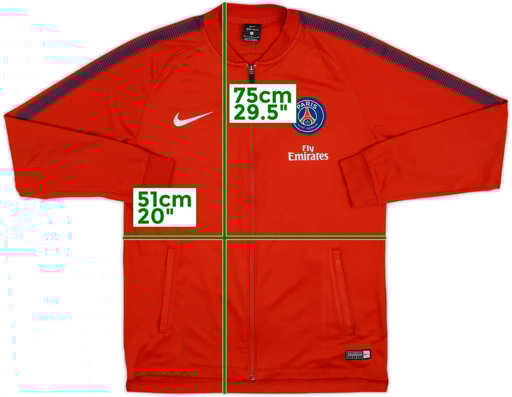 2017-18 Paris Saint-Germain Nike Track Jacket - 8/10 - (M)