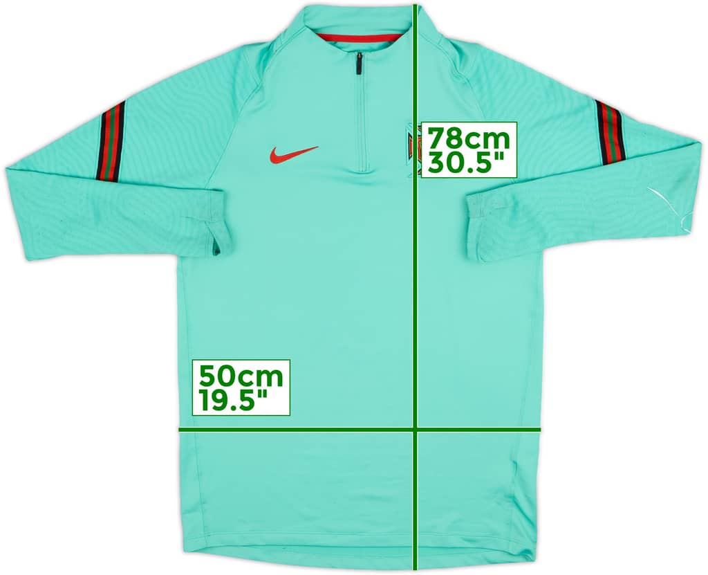 2020-21 Portugal Nike 1/4 Zip Drill Top - 8/10 - (M)