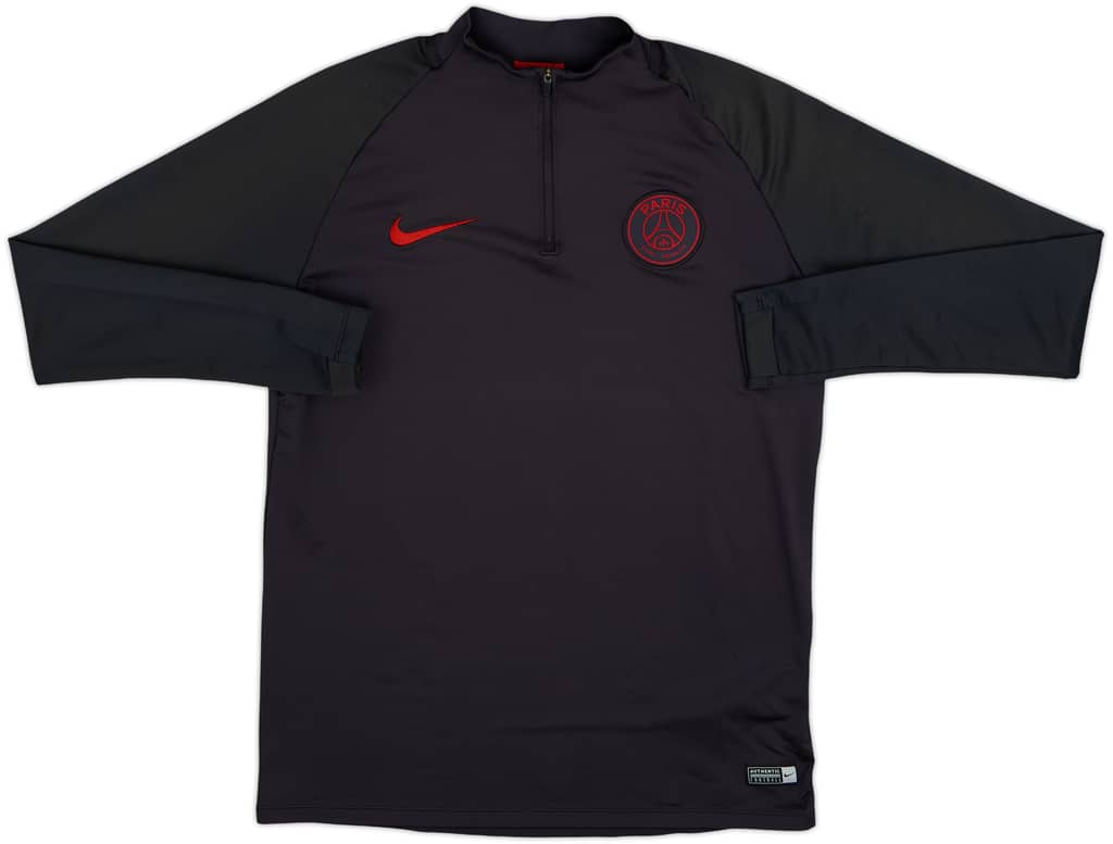 2019-20 Paris Saint-Germain Nike Vaporknit 1/4 Zip Drill Top - 8/10 - (M)